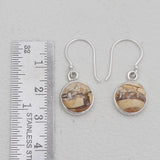Brecciated Mookaite Silver Earrings