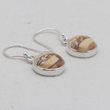 Brecciated Mookaite Silver Earrings