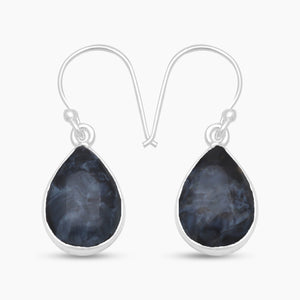Pietersite Jasper Silver Earrings