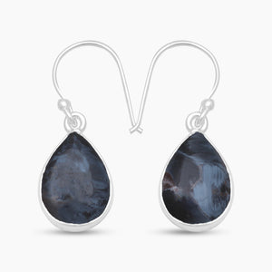 Pietersite Jasper Silver Earrings