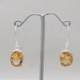 925 Sterling Silver Citrine Earrings