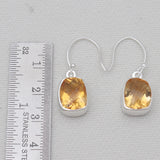 925 Sterling Silver Citrine Earrings