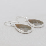 925 Sterling Silver Multi-Sapphire Earrings
