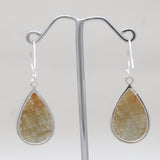 925 Sterling Silver Multi-Sapphire Earrings
