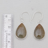 925 Sterling Silver Multi-Sapphire Earrings