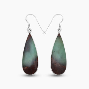 925 Silver Chrysoprase Earrings