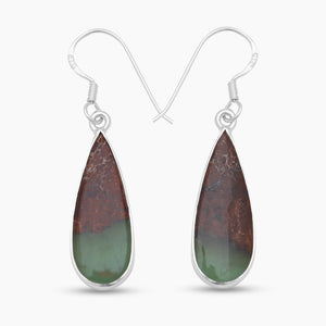 925 Silver Chrysoprase Earrings