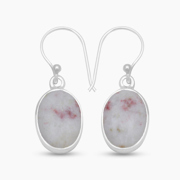 925 Sterling Silver Thulite Earrings