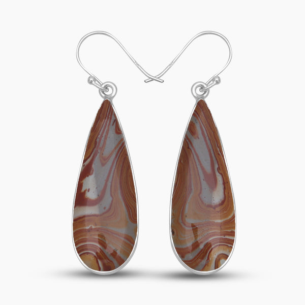 Wagul Jasper Silver Earrings