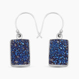 Titanium Druzy Sliver Earrings