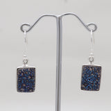 Titanium Druzy Sliver Earrings
