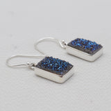 Titanium Druzy Sliver Earrings