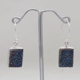 Titanium Druzy Sliver Earrings