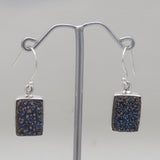 Titanium Druzy Sliver Earrings