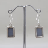 Titanium Druzy Sliver Earrings