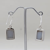 Titanium Druzy Sliver Earrings