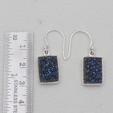 Titanium Druzy Sliver Earrings