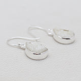 Rainbow Druzy Silver Earrings