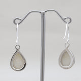 Rainbow Druzy Silver Earrings