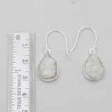 Rainbow Druzy Silver Earrings