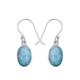 Larimar Silver Earrings