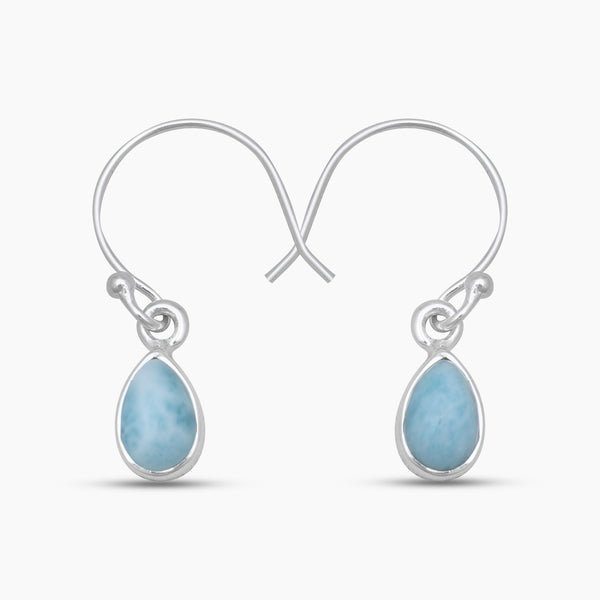 925 Sterling Silver Larimar Earrings
