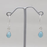 925 Sterling Silver Larimar Earrings