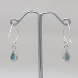 925 Sterling Silver Larimar Earrings