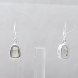 Green Amethyst Silver earrings