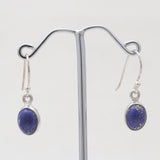 Lapis Lazuli Silver Plain Earrings