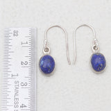 Lapis Lazuli Silver Plain Earrings