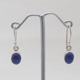 Lapis Lazuli Silver Plain Earrings