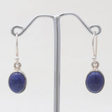 Lapis Lazuli Silver Plain Earrings