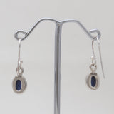 Lapis Lazuli Silver Plain Earrings