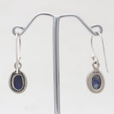 Lapis Lazuli Silver Plain Earrings