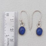 Lapis Lazuli Silver Plain Earrings