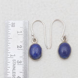 Lapis Lazuli Silver Plain Earrings