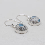 K2 Jasper Silver Earrings