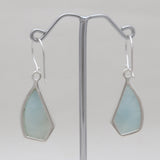 Aquamarine Silver Earrings