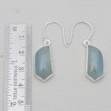 Aquamarine Silver Earrings