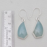 Aquamarine Silver Earrings