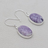 925 Sterling Silver Morado Opal Earrings