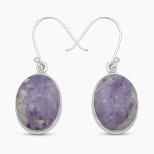 Morado Opal Silver Earrings
