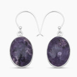 Morado Opal Silver Earrings