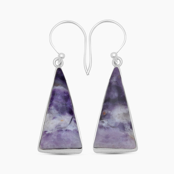 Morado Opal Silver Earrings