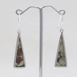 Rainforest Jasper Silver Earrings