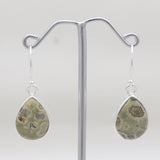 Rainforest Jasper Silver Earrings