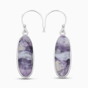 925 Sterling Silver Morado Opal Earrings