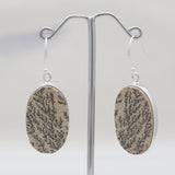 Russian Dendritic Silver Earrings