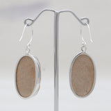 Russian Dendritic Silver Earrings